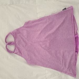 Patagonia girl's Fleury tank top. Heathered purple size small (7-8)